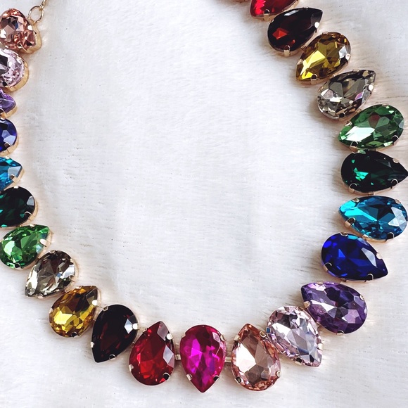 Rainbow Statement Necklace - Picture 3 of 9